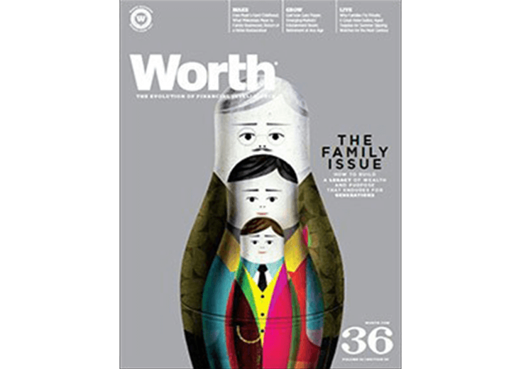 Worth magazine cover for volume 24, edition 03 from 2015