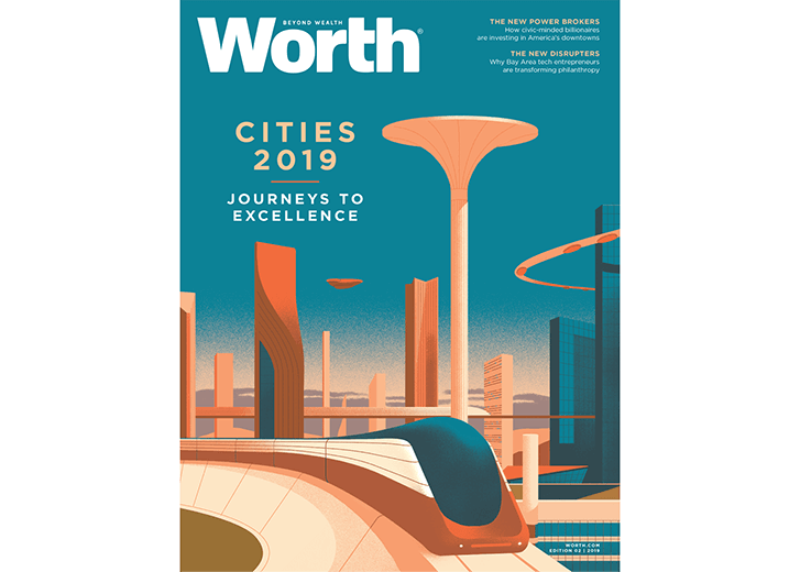 Worth magazine cover for edition 02, 2019