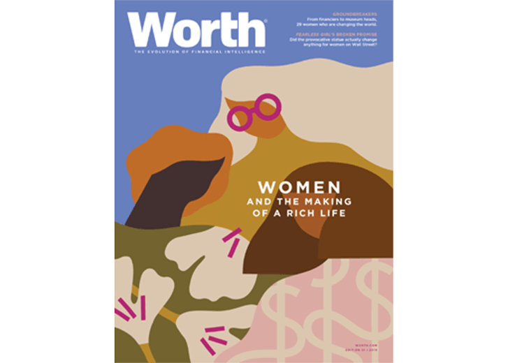 Worth magazine cover for edition 01, 2019