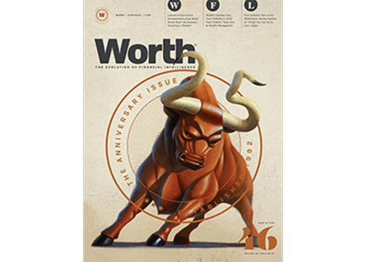 Worth magazine cover for volume 26, edition 01 from 2017