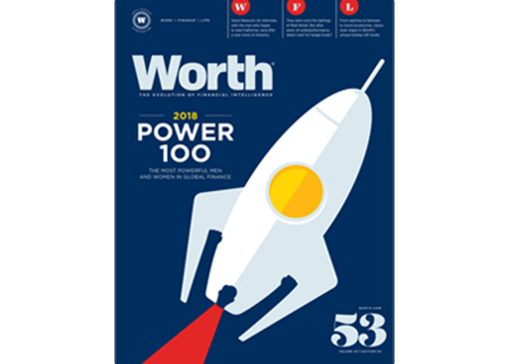 Worth magazine cover for volume 27, edition 04 from 2018