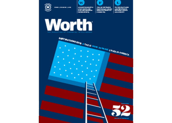Worth magazine cover for volume 27, edition 03 from 2018