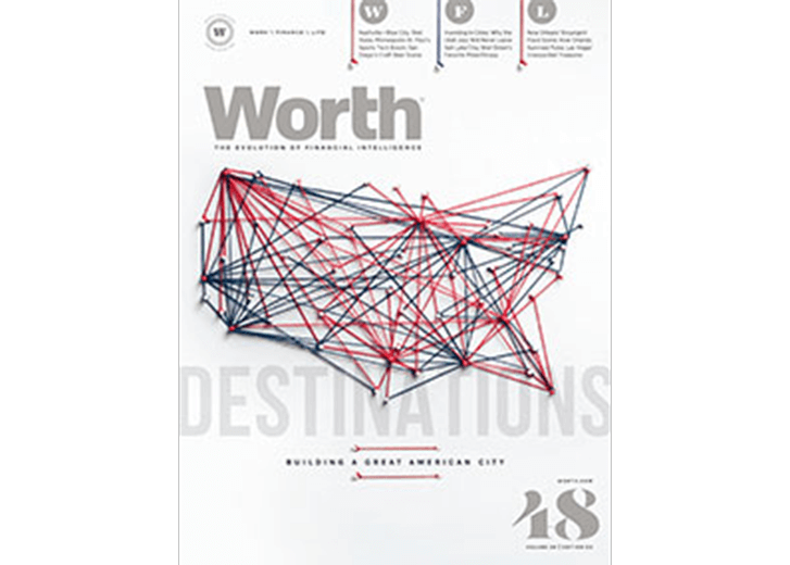 Worth magazine cover for volume 26, edition 03, 2017