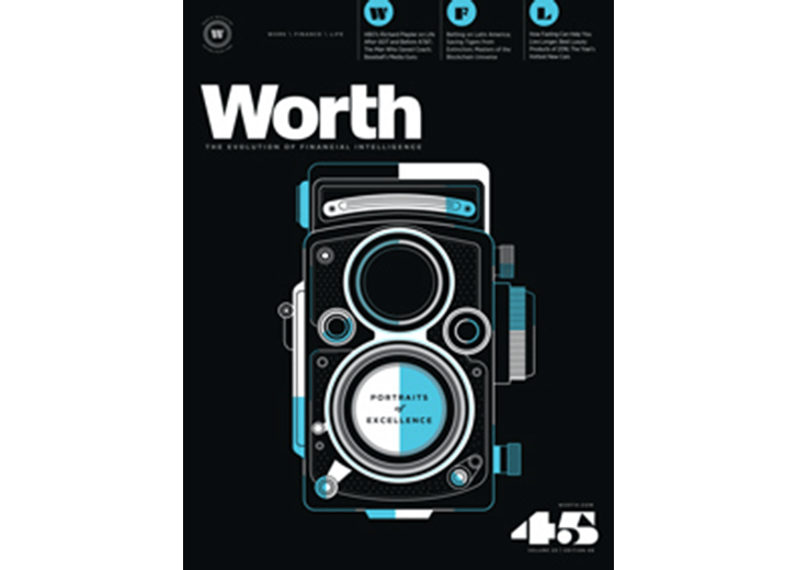 Worth magazine cover for volume 25, edition 06 from 2017
