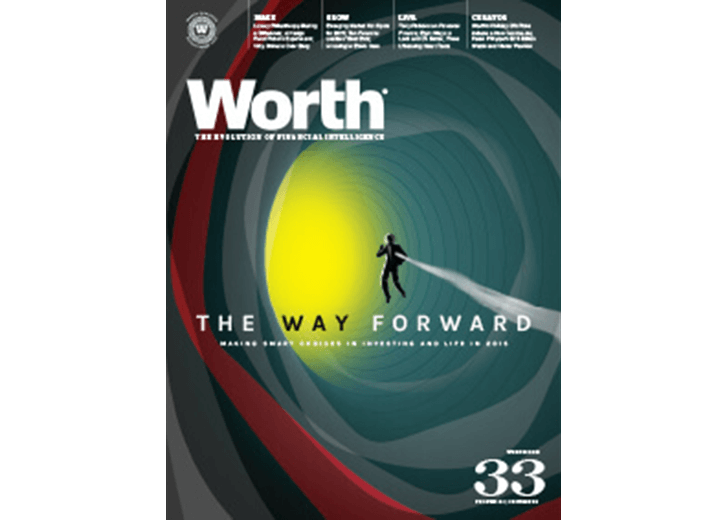 Worth magazine cover for volume 23, edition 06 from 2015