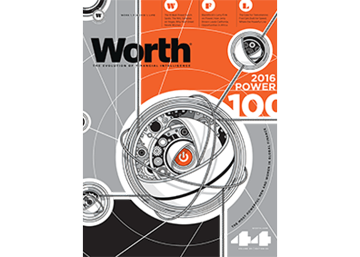 Worth magazine cover for volume 25, edition 05 from 2016