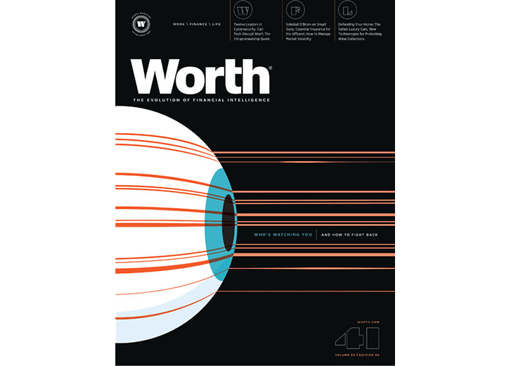 Worth magazine cover for volume 25, edition 02 from 2016