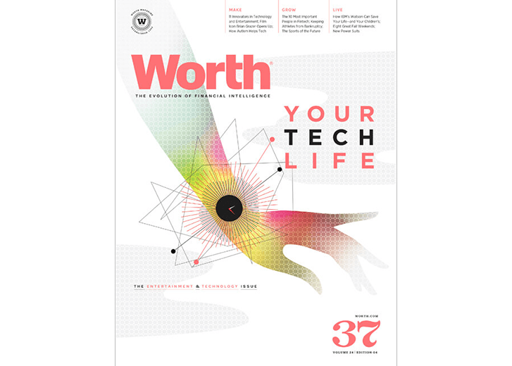 Worth magazine cover for volume 24, edition 04 from 2015
